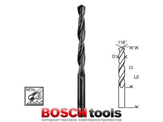 Cверло Bosch по металлу HSS-R 13,0x101/151