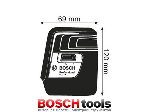 Лінійний лазерний нівелір Bosch GLL 3-X