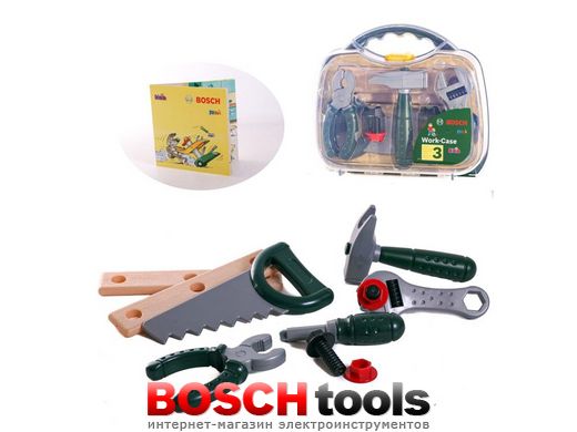 Детский игровой набор инструментов для мастера Bosch в кейсе (Klein 8465)
