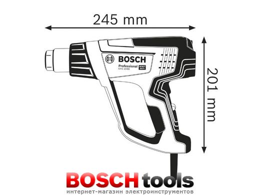 Фен технічний Bosch GHG 23-66 Kit