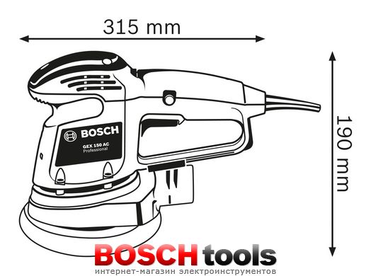 Ексцентрикова шліфмашина Bosch GEX 34-150