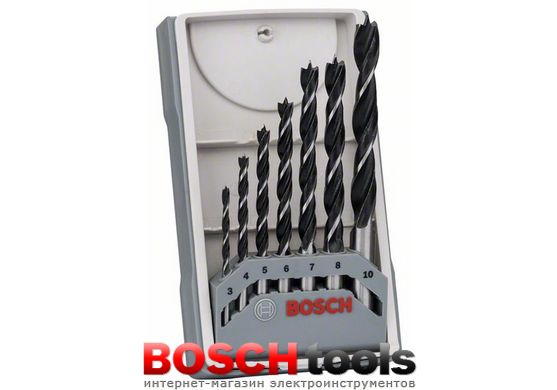 Набор сверл Bosch по древесине X-Pro Line, 3/4/5/6/7/8/10 мм, (7 шт.)