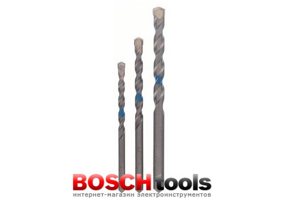 Набор сверл Bosch по бетону, 5, 6, 8 мм