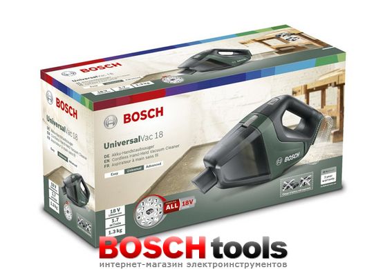 Аккумуляторный ручной пылесос Bosch UniversalVac 18