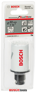 Біметалічна кільцева пила Bosch Progressor for Wood and Metal, 32 мм