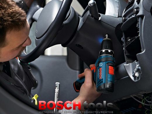 Акумуляторна дриль-шурупокрут Bosch Heavy Duty GSR 12V-15 +2 батареї 2A*h и 4A*h, + ЗП, + 3 набори приладдя (Всього 39 шт) в м'якому кейсі
