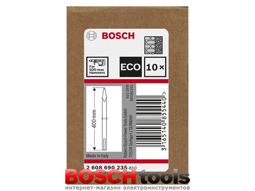 Пикообразное зубило Bosch SDS-Max 400 мм, ECO
