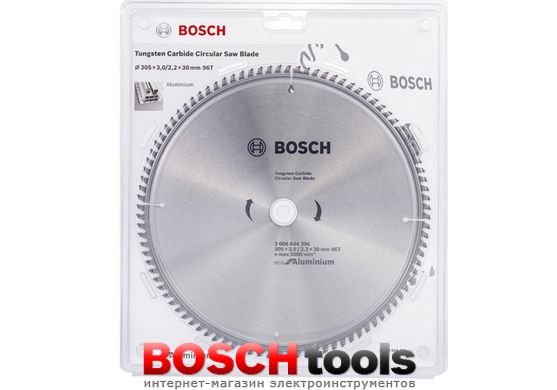Пиляльний диск Bosch Eco for Aluminium, Ø 305x30-96T