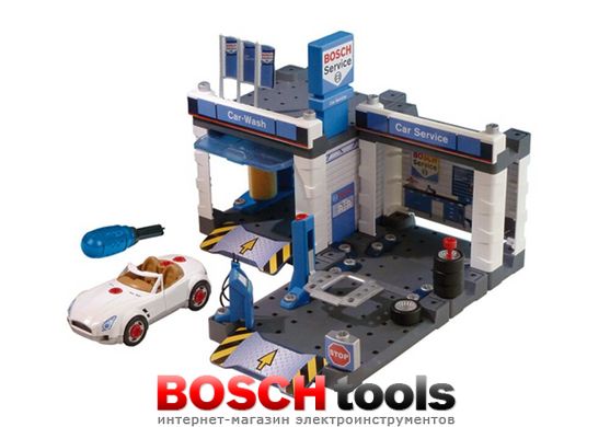 Дитячий ігровий набір Станція технічного обслуговування Bosch Car Service з автомийкою (Klein 8647)