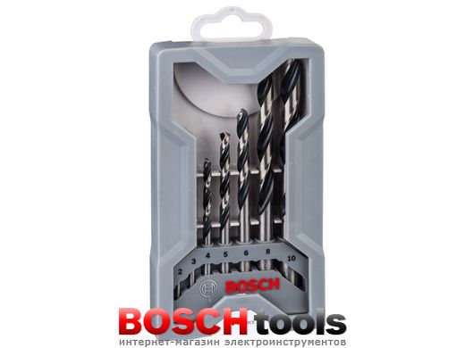 Набір із 7 спіральних свердел Bosch HSS PointTeQ, Mini-X-Line, 2–8 мм, 7 шт.