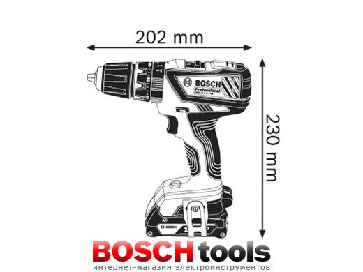 Ударная дрель-шуруповерт Bosch GSB 18-2-LI Plus Professional