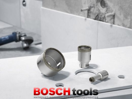 Набор из 3 алмазных коронок Bosch Dry Speed Best for Ceramic для сухого сверления