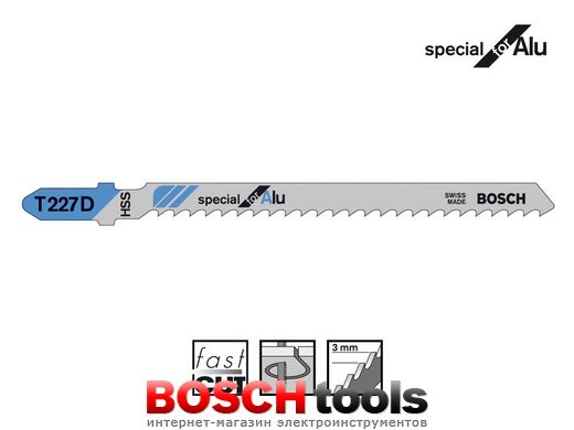 Полотно для лобзика Bosch special for Alu T 227 D