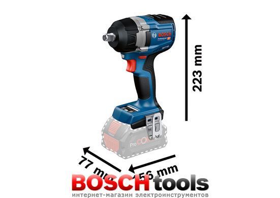 Аккумуляторный ударный гайковерт GDS 18V-750 C PROFESSIONAL