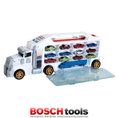 Детский игровой набор Коллекционный бокс-автопоезд Bosch Car Service (Klein 2837)