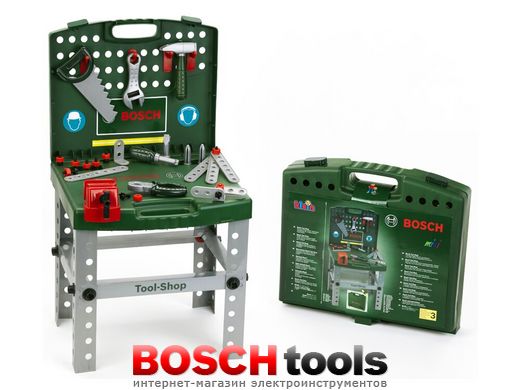 Детский игровой набор Рабочий стол Bosch Tool-Shop (Klein 8681) в чемоданчике