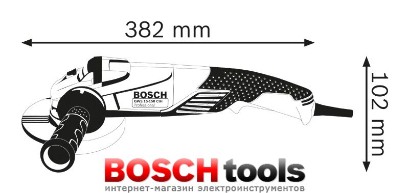 Кутова шліфмашина Bosch GWS 15-150 CIH