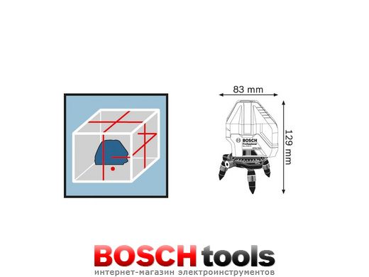 Лінійний лазерний нівелір Bosch GLL 3-15 X