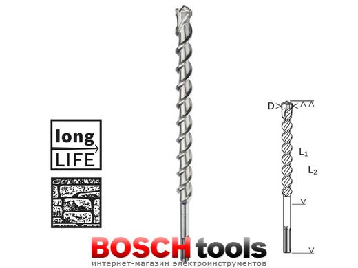 Ударне свердло Bosch SDS-max-9, NaturStone Ø 32x800/920 мм