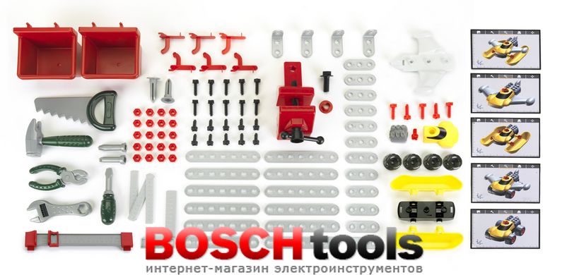 Детский игровой набор Мастерская - конструктор Bosch (Klein 8687) 110 предметов