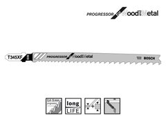 Полотно для лобзика Bosch progressor for Wood and Metal T 345 XF