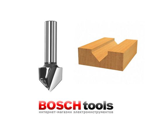 V-образная пазовая фреза Bosch 16,0x16,0x45,0 мм