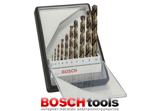 Набор свёрл Bosch по металлу Robust Line HSS-Co, (10 шт.)