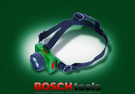 Дитяча іграшка Налобний ліхтар Bosch (Klein 8758) з регульованим кріпленням