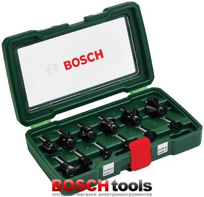 Набір фрез Bosch TC (хвостовик 8 мм) з 12 шт.