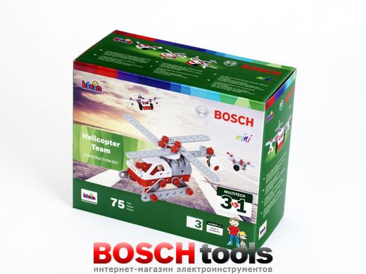 Дитячий ігровий набір Bosch для конструювання вертольотів 3в1 (Klein 8791) "HELICOPTER TEAM"