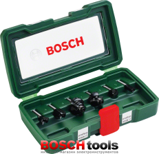 Набір фрез Bosch із карбіду вольфраму (хвостовик 6 мм), 6 шт.