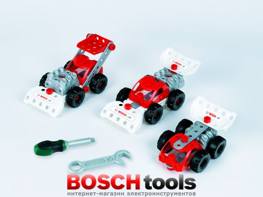 Детский игровой набор Bosch для конструирования гоночных машин 3в1 (Klein 8793) „RACING TEAM“