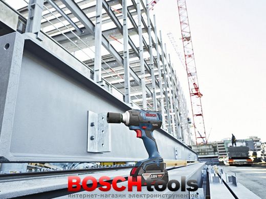 Аккумуляторный ударный гайковёрт Bosch GDS 18 V-EC 250 Professional