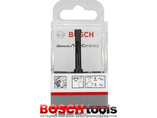 Алмазное сверло Bosch Diamond for Hard Ceramics, Ø 6 мм