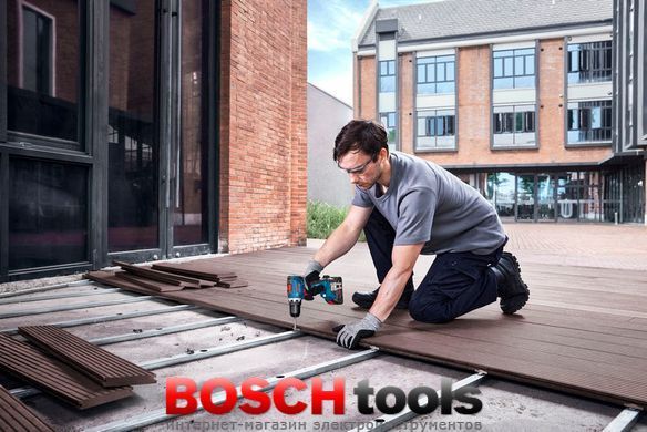 Набір акумуляторних інструментів Bosch Professional: дриль-шурупокрут GSR 18V-65, перфоратор GBH 18V-22, КШМ GWS 18V-8 з 2 акб GBA 18V 5.0 Ah і з/п GAL 18V-40 в 3 кейсах L-BOXX 136