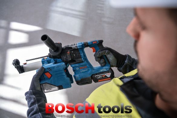 Набір акумуляторних інструментів Bosch Professional: дриль-шурупокрут GSR 18V-65, перфоратор GBH 18V-22, КШМ GWS 18V-8 з 2 акб GBA 18V 5.0 Ah і з/п GAL 18V-40 в 3 кейсах L-BOXX 136