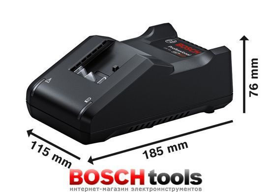 Набір акумуляторних інструментів Bosch Professional: перфоратор GBH 18V-22, КШМ GWS 18V-8 з 2 акб GBA 18V 4.0 Ah і з/п GAL 18V-40 в сумці