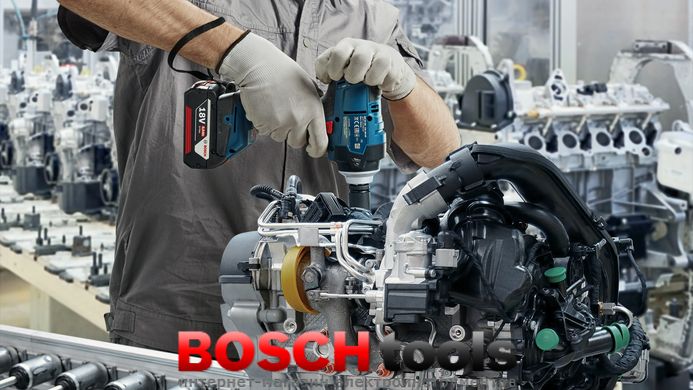 Аккумуляторный ударный гайковерт Bosch GDS 18V-400