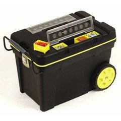 Ящик большого объема с колесами "Pro Mobile Tool Chest" пластмассовый со съемными отделениями в крышке Stanley 1-92-904