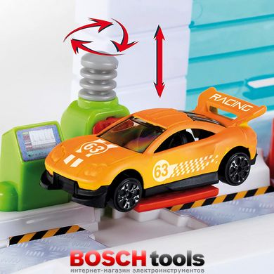 Детский игровой набор Bosch Car Service Pit Lane, с автомобилем меняющим цвет (Klein 2866)