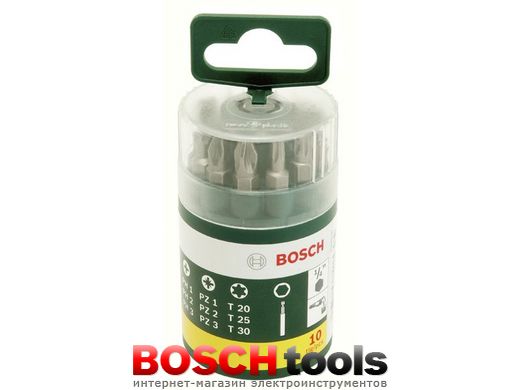 Набор бит Bosch 9 шт + универсальный держатель