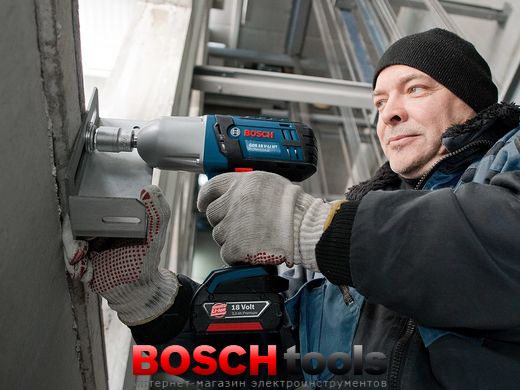 Аккумуляторный ударный гайковёрт Bosch GDS 18 V-LI HT