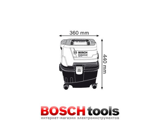 Промисловий універсальний пилосос Bosch GAS 15 PS