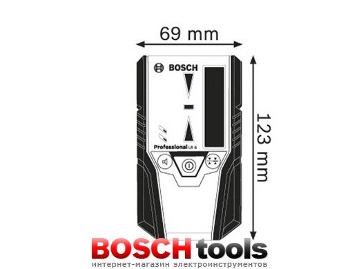Приймач лазерного випромінювання Bosch LR 6 Professional