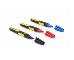 Набор из 3-х разноцветных маркеров "FatMax®" с заостренным наконечником со стойкими чернилами (черный, красный, синий) Stanley 0-47-322
