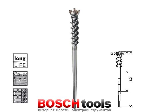 Проломний бур Bosch SDS-max-9, BreakThrough, Ø 45x850/1000