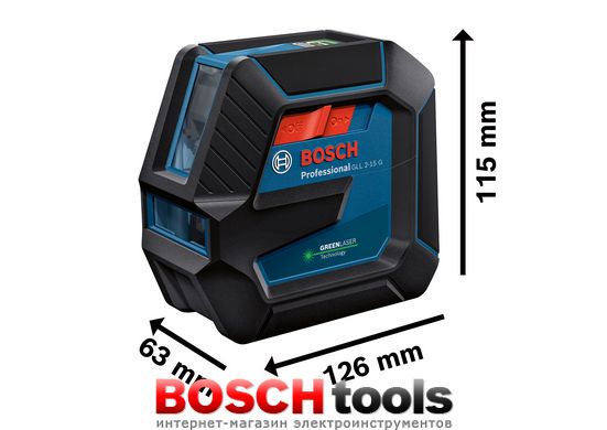 Лінійний лазер Bosch GLL 2-15 G