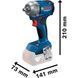 Аккумуляторный ударный гайкокрут GDS 18V-350 PROFESSIONAL