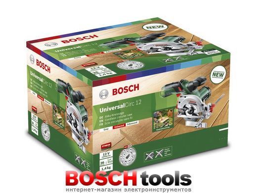 Аккумуляторная циркулярная пила Bosch UniversalCirc 12