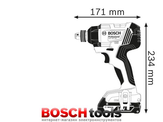 Аккумуляторный ударный гайковерт Bosch GDX 180-Li